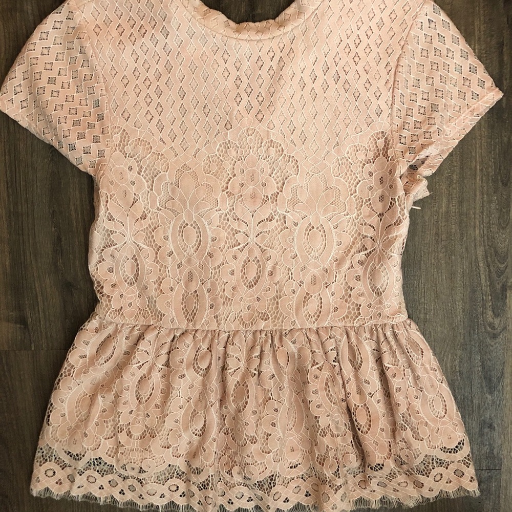 Pink Lacey blouse